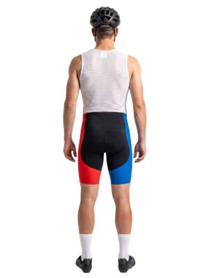 Padded Cycling Shorts for Men | Blue Red Black Cyclist Bottom