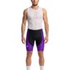 GEL Padded Cycling Shorts | Purple Black Half Tights