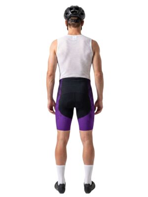 GEL Padded Cycling Shorts | Purple Black Half Tights