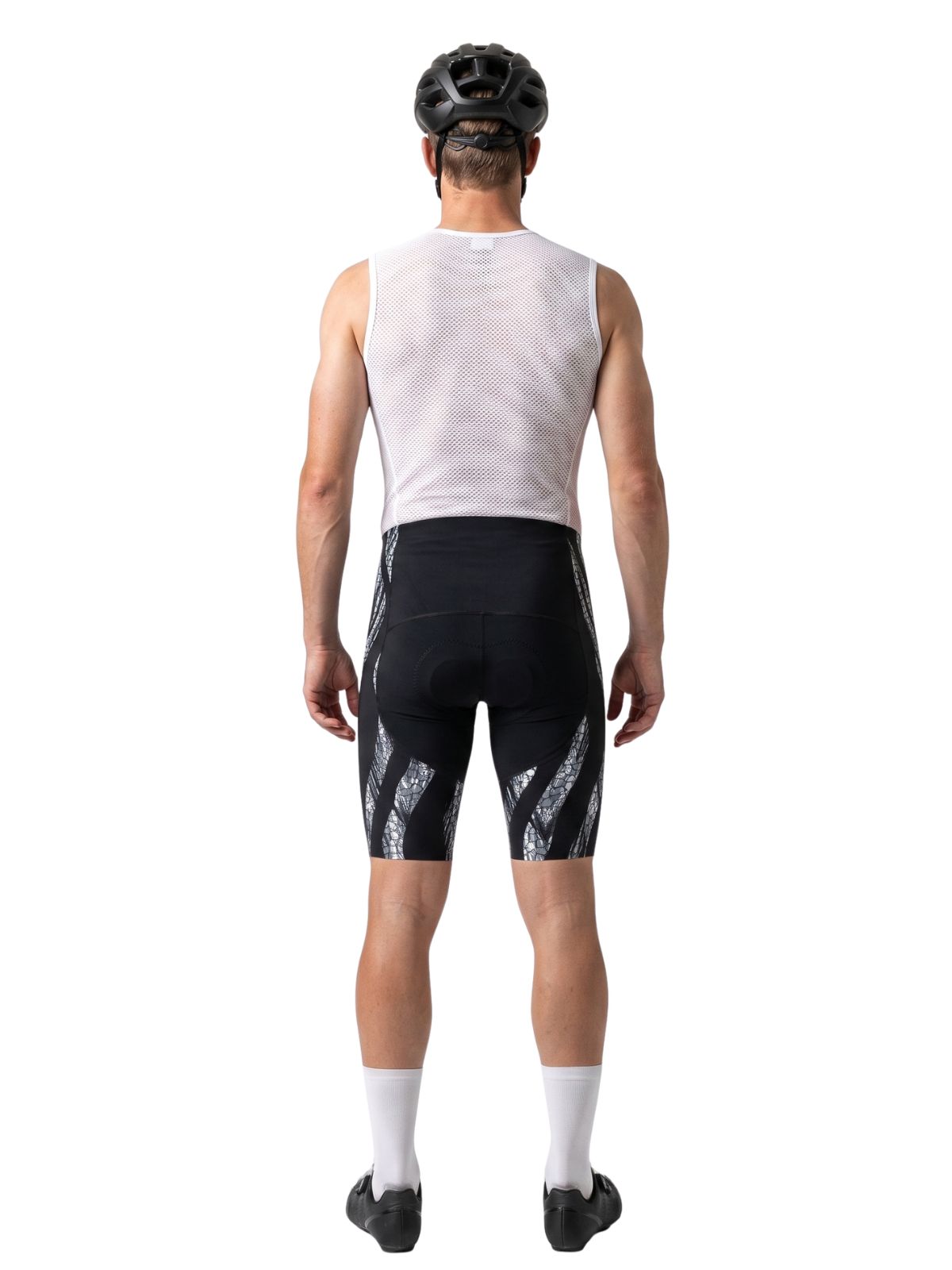 Men’s Cycling Shorts Black Grey Road Bike GEL Tech Padded Shorts