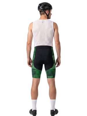 Gel Padded Cycling Shorts for Men Green Black | Peloton