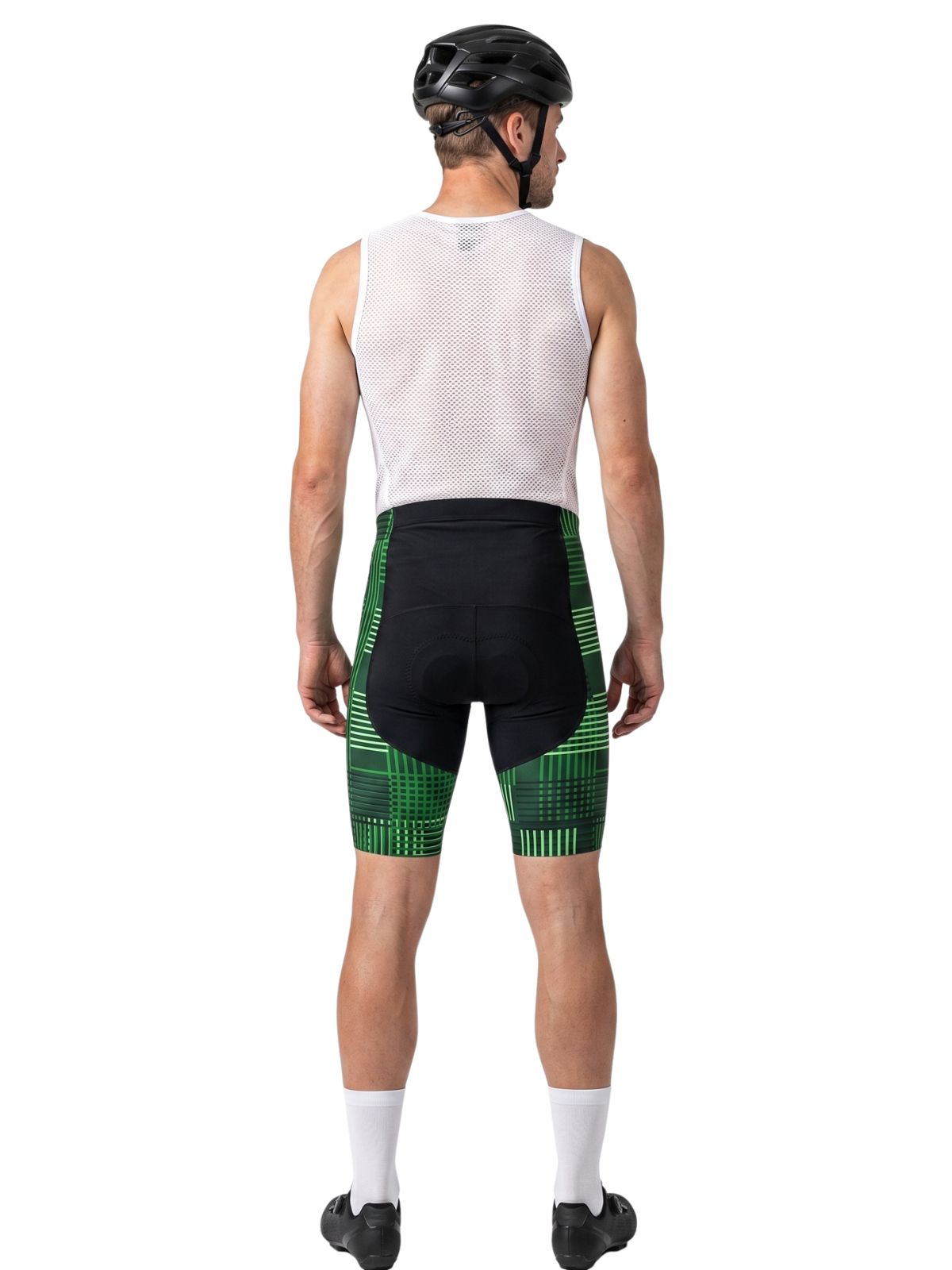Gel Padded Cycling Shorts for Men Green Black | Peloton