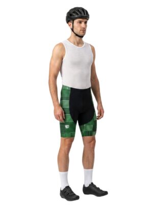 Gel Padded Cycling Shorts for Men Green Black | Peloton